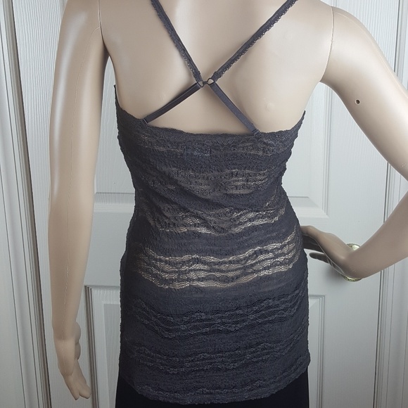 Intimately Free People Gray Lace Tank Top - Picture 4 of 8
